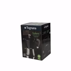 Tognana Porcellane WS43003SPHA machine à café manuelle Cafetière à moka 0,18 L Noir, Argent