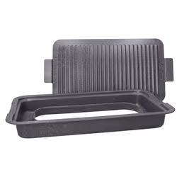 Tognana Porcellane WI4BQ02AMNF, Rectangulaire, Poêle grill, Noir, PFLUON, Linea Mythos, Aluminium, Acier au carbone