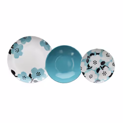 Tognana Porcellane MC070185709, 3 personne(s), Porcelaine, Multicolore, Malmo, Rond, 21 cm