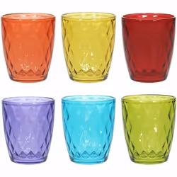 Tognana Porcellane Jenny, Multicolore, Verre, 6 pièce(s), 320 ml, 90 mm, 100 mm