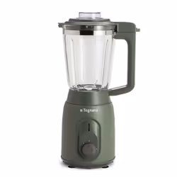 Tognana Porcellane D2DFU01IRVE, Mélangeur de table, 0,8 L, Fonction d'impulsion, Pileur de glace, 300 W, Vert