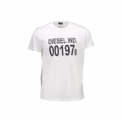 Tee shirt en coton à logo imprimé - Diesel - Homme