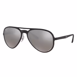 Ray-Ban RB4320 CHROMANCE, Adulte, Unisexe, Aviateur, Noir, Verres polarisés, Nylon