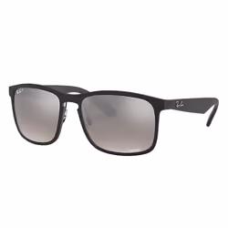 Ray-Ban RB4264 Chromance, Adulte, Unisexe, Carré, Noir, Verres polarisés, Nylon