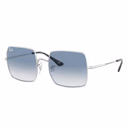 Ray-Ban SQUARE 1971 CLASSIC, Adulte, Unisexe, Carré, Argent, Verres non polarisés, Métal