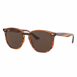 Ray-Ban RB4306, Adulte, Unisexe, Rouge, Verres non polarisés, Propionate, Marron