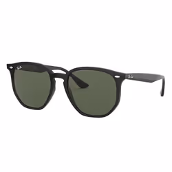 Ray-Ban RB4306, Adulte, Unisexe, Noir, Verres non polarisés, Propionate, Vert