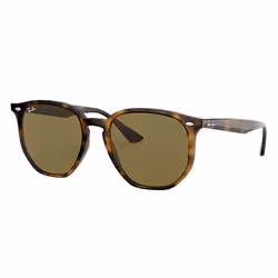 Ray-Ban RB4306, Adulte, Unisexe, Tortue, Verres non polarisés, Propionate, Marron