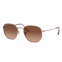Ray-Ban HEXAGONAL FLAT LENSES, Adulte, Unisexe, Hexagonal, Verres non polarisés, Acier inoxydable, M/L