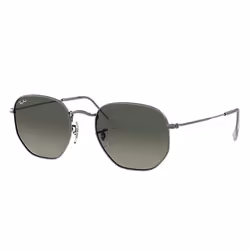 Ray-Ban HEXAGONAL FLAT LENSES, Adulte, Unisexe, Hexagonal, Verres non polarisés, Acier inoxydable, M/L