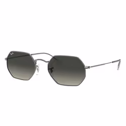 Ray-Ban OCTAGONAL CLASSIC, Adulte, Unisexe, Verres non polarisés, Métal, Gris