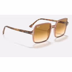 Ray-Ban Square II Marron clair Dégradé + Marron transparent