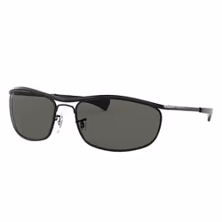 Ray-Ban OLYMPIAN I DELUXE, Adulte, Unisexe, Ovale, Noir, Verres polarisés, Métal