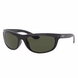 Ray-Ban BALORAMA, Adulte, Unisexe, Rectangulaire, Noir, Verres non polarisés, Vert