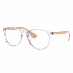Ray-Ban ERIKA OPTICS, Adulte, Unisexe, Aviateur, Transparent, Verres non polarisés