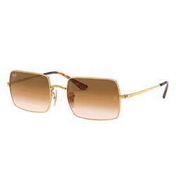 Ray-Ban RECTANGLE 1969, Adulte, Unisexe, Rectangulaire, Or, Verres non polarisés, Métal