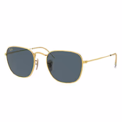 Ray-Ban Frank Legend Gold Bleu Classique + Or, Adulte, Unisexe, Carré, Carré, Cerclé, Or