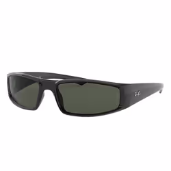 Ray-Ban RB4335, Adulte, Unisexe, Rectangulaire, Noir, Verres non polarisés, Nylon