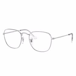Ray-Ban Frank Optics, Adulte, Unisexe, Carré, Argent, Verres non polarisés, Métal