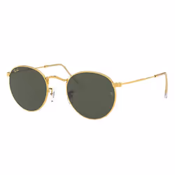 Ray-Ban ROUND METAL LEGEND GOLD, Adulte, Unisexe, Rond, Or, Verres non polarisés, Métal
