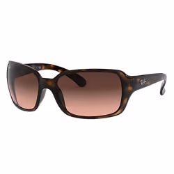 Ray-Ban RB4068, Adulte, Unisexe, Carré, Tortue, Verres non polarisés, Nylon
