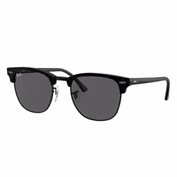 Ray-Ban CLUBMASTER MARBLE, Adulte, Unisexe, Carré, Noir, Verres non polarisés, Acétate