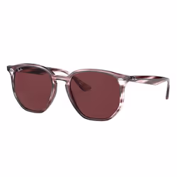 Ray-Ban RB4306, Adulte, Unisexe, Verres non polarisés, Propionate, Violet