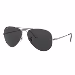 Ray-Ban RB3689, Adulte, Unisexe, Aviateur, Or, Verres polarisés, Métal