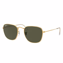 Ray-Ban FRANK, Adulte, Unisexe, Carré, Or, Verres polarisés, Métal