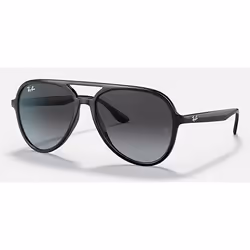 Ray-Ban RB4376, Adulte, Unisexe, Aviateur, Aviateur, Cerclé, Noir