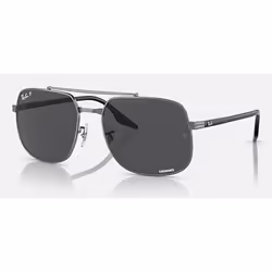 Ray-Ban RB3699, Adulte, Carré, Carré, Cerclé, Bronze, Noir