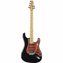EKO music Aire Lite Guitare électrique Stratocaster 6 cordes Noir, Rouge