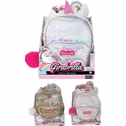 Sac à dos - Girabrilla - Licorne - Rose - Multicolore - Fantaisie - Enfant