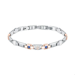 Bracelet - MASERATI - JM224AXO01 - Acier et saphir de synthèse - Or rose - 18+3.5CM