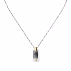 Collier - MASERATI - JM334AVD49 - Acier doré - Oxyde de zirconium - 45+5 cm