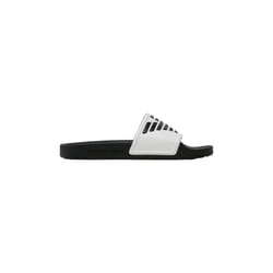 Claquette Emporio Armani Slide Eagle Homme Blanc