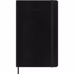 Moleskine DSB12DC3Y25, Monochromatique, Noir, Mat, 70 g/m², Papier ligné, Couverture souple