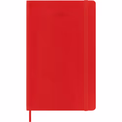 Moleskine DSF212DC3Y25, Monochromatique, Rouge, Mat, 70 g/m², Papier ligné, Couverture souple