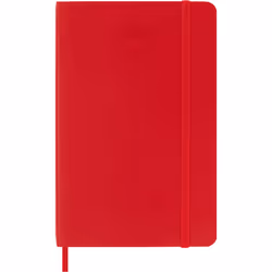 Moleskine DSF212DC2Y25, Monochromatique, Rouge, Mat, 70 g/m², Papier ligné, Couverture souple