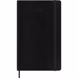 Moleskine DSB12WN3Y25, Monochromatique, Noir, Mat, 70 g/m², Papier ligné, Couverture souple