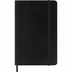 Moleskine DSB12WH2Y25, Monochromatique, Noir, Mat, 70 g/m², Papier ligné, Couverture souple