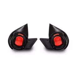 Achetez ces adaptateurs/connecteurs qui s'attachent aux casques KASK de la gamme Zenith via les fentes présentes sur la coque ...