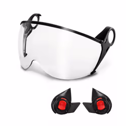 Kit visière Kask Zen Visière + unRencontreur zen, en polycarbonate conçu pour être appliqué sur tous les casques de la série  ...