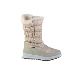 Bottes de neige CMP Holse 39Q4996-A219 pour femme couleur beige tige basse en synthétique fermeture à zip