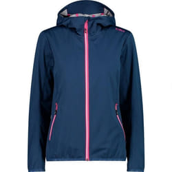 Veste Softshell CMP Femme - Imperméable et Respirante - Bleu