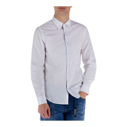 Chemise Homme Blanc Coton - ARMANI EXCHANGE - GR76353 - Bouton - Uni - Été