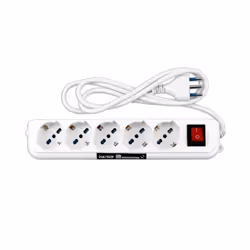 Vultech MU-01, 1,5 m, Intérieure, Type F, Type L, Droit, Synthétique ABS