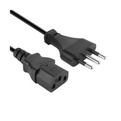 Vultech ALIM15-ITA câble électrique Noir 1,5 m Prise d'alimentation type L IEC C13