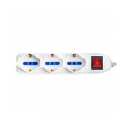 Vultech MU-02 multiprise 1,5 m 9 sortie(s) CA Intérieure Blanc