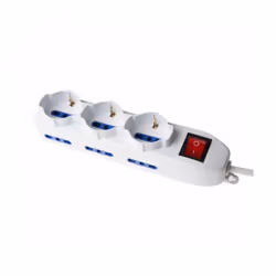 Vultech MU-02 multiprise 1,5 m 9 sortie(s) CA Intérieure Blanc